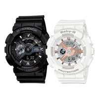 CASIO Baby-G 'Black & White' GA-110-1BDR&BA-110RG-7A
