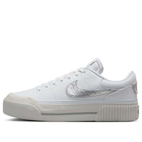 (WMNS) Nike Court Legacy Lift 'White Metallic Silver' HQ2307-100