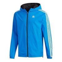 adidas originals Reversible Windbreaker Jacket 'Blue Bird Black' FK9978