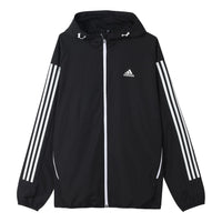 adidas Must Haves 3-Stripes Windbreaker - Black GF3962