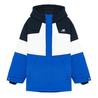 New Balance Color Block Windbreaker 'Blue White Black' 5PC44593-NV