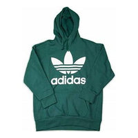 adidas originals Tref Over Hood Casual Sports Solid Color Pullover Green CW1248