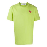 COMME des GARCONS PLAY Logo Pattern Short Sleeve Green AZ-T272-051-3