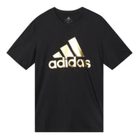 adidas 8-Bit Foil Grfx Printed Short Sleeve TEE Men Black FN1735