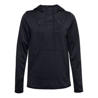 (WMNS) Under Armour Logo Fleece Hoodie Black 1360295-001