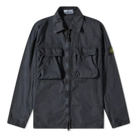 STONE ISLAND Brushed Cotton 2-Pocket Shirt Jacket 'Charcoal' 7615114WN-V0165