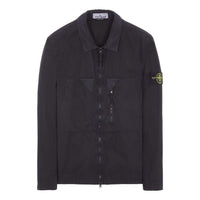 STONE ISLAND Brushed Cotton Canvas Zip Shirt Jacket 'Navy' 7815106WN-V0120