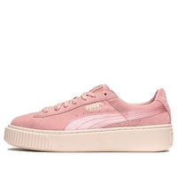 (WMNS) PUMA Suede Platform Satin 'Pink' 365828-03