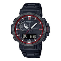 CASIO Solar Powered Sports Mens BlackRed Analog/Digital Combo PRW-60YT-1PR