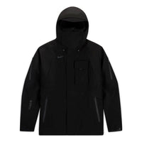 Nike x Travis Scott Solid Color Logo Cargo Hooded Jacket Asia Sizing 'Black' DM1276-010