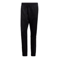adidas Training Running Printing Logo Knit Sports Long Pants Black DT9921