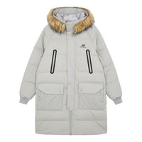 New Balance Classic Long Down Jacket 'White' AMJ14321-ARF