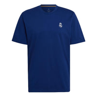 adidas Real Q2 Hc Tee Casual Sports Real Madrid Soccer/Football Short Sleeve Blue H59049