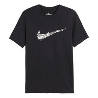 Nike Logo Print Basketball SportsShort sleeve Men's Black DD0796-010