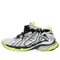 Balenciaga Runner Sneakers 'White Black and Neon Yellow Mesh and Nylon' 677403W3RBP1093