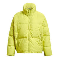(WMNS) Under Armour ColdGear Infrared Fleece Down Jacket 'Neon Green' 1378858-743