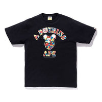 A Bathing Ape x Medicom Toy Camo College Tee 'Black' 1F73-110-907