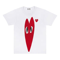 (WMNS) COMME des GARCONS PLAY Long Heart Tee 'White' AZ-T223-051-1