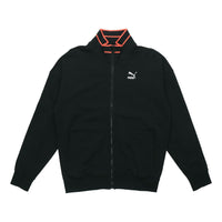 PUMA TFS Stand Collar Zipper Casual Sports Black 597343-01
