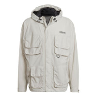 adidas originals Adv St Mp Wb Solid Color Sports Hooded Jacket White HF4794