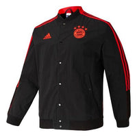 adidas Fcb Cny Bomber Series Soccer/Football Sports Printing aviator Jacket Black GU6961