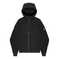 STONE ISLAND Soft Shell Hooded Jacket 'Black' 7715Q0122-V0029