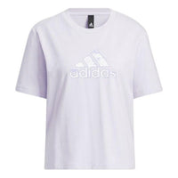 (WMNS) adidas Met Bos T-Shirt 'Purple' HI6848