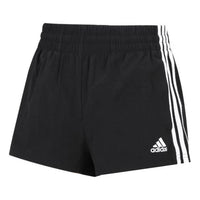 (WMNS) adidas Essentials 3-Stripes Woven Shorts Loose Fit 'Black White' HE9345
