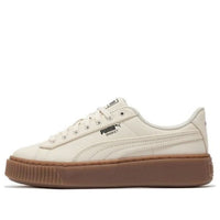 (WMNS) PUMA Basket Platform Canvas 'Beige' 399251-02