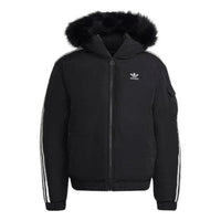 adidas Winter Originals Bomber Jacket 'Black White' HR4435