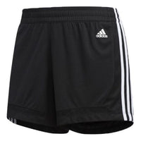 (WMNS) adidas 3-Stripes 5-Inch Mesh Shorts 'Black White' EB3894