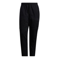 Men's adidas St Wv Cargo Pnt Casual Sports Lacing Breathable Long Pants/Trousers Black H39250