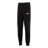 PUMA Ess+ Tape Golden! Track Pants Logo 'Black' 674351-01