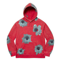 Supreme Nate Lowman Hooded Sweatshirt 'Red Grey' SUP-SS22-175
