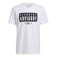 adidas Dame Ep Advis T Basketball Casual Sports Alphabet Printing Short Sleeve White GR9928