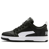 (GS) PUMA Rebound Layup Lo Low Top Black/White 370490-02