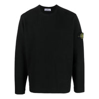 STONE ISLAND Ribbed Fleece Sweatshirt 'Black' 781565656-V0029