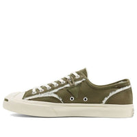 Converse Faux Fur-Lined Leather Jack Purcell 'Green White' 166511C