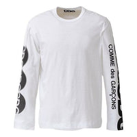 COMME des GARCONS CDG String mark Logo Long-sleeve Tee 'White' SZ-T008-051-2