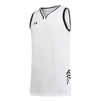 Under Armour Logo Basketball Jersey 'White Black' 21500104-100