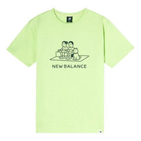 New Balance x Noritake Crossover Small Pattern Sports Cartoon Short Sleeve Unisex Green AMT12349-LRW