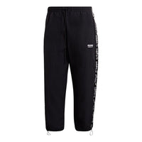adidas originals Side Logo Sports Casual Trousers Men Black GJ6744