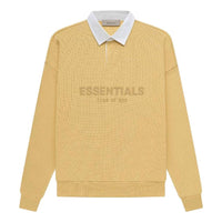 Fear of God Essentials SS23 Waffle Long Sleeve Polo Shirt 'Light Tuscan' FOG-SS23-057