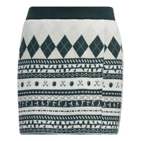(WMNS) adidas Historical Pattern Knit Skirt 'White Green' HC3787