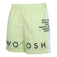 Nike Sportswear Swoosh Side Alphabet Embroidered Woven Sports Shorts Light Green CJ4905-701