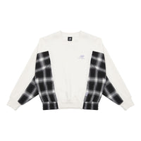 (WMNS) New Balance Casual Colorblock Crew Neck Top 'White Black' AWT13336-IV