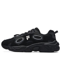 (WMNS) FILA FUSION Raccoon Sneakers 'Black' T12M217314FBK