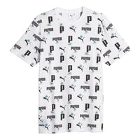 PUMA Smurfs All Out Print T-Shirt 'White' 622190-02