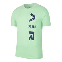 Nike AS Men's J LGC AJ13 SS Tee 1 ILLUSION Green CW0796-350
