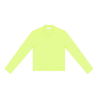 Balenciaga Crewneck Long Sleeve Top 'Fluo Yellow' 704103TMVB77204